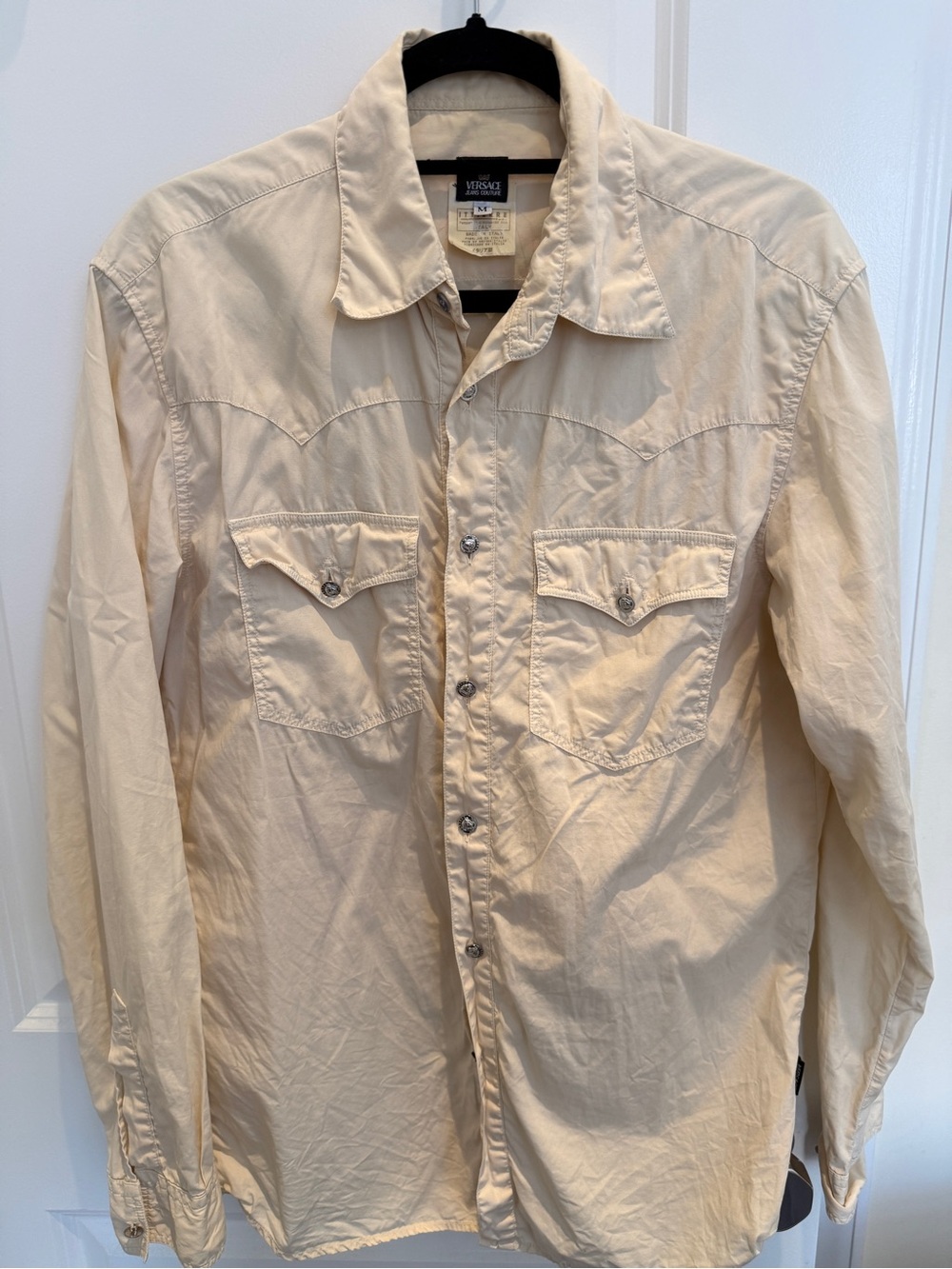 Versace - Vintage-Inspired Cream Western Shirt
